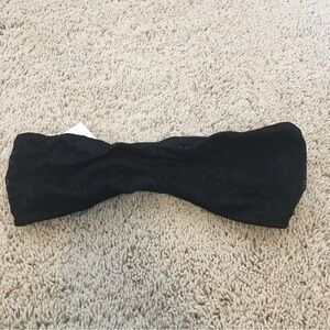 PINK Victoria Secret size S black lace bandeau bra.